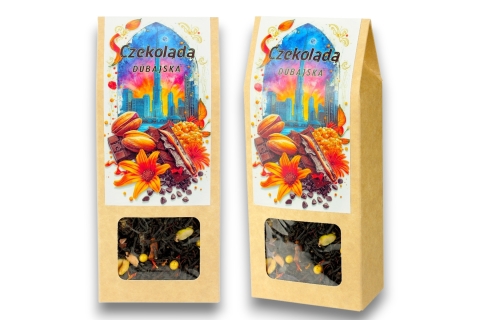 Herbata Czarna CZEKOLADA DUBAJSKA (50g) (KT) Aromatyczna Pistacjowa Nuta !!